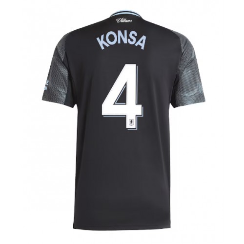 Moški Nogometni dresi Aston Villa Ezri Konsa #4 Gostujoči 2025-26 Kratek Rokav